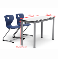 Meubles scolaires, ensemble de bureau et chaise double pour enfants