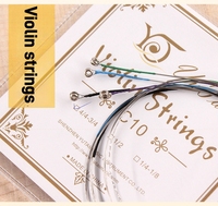 Vente en gros de cordes professionnelles pour violon, jeu de 4 cordes pour 4/4 3/4 1/2 1/4 1/8