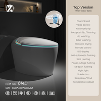 Toilette intelligente préférée en Europe et en Amérique avec télécommande, siège chauffant, drainage en S, compatible maison intelligente