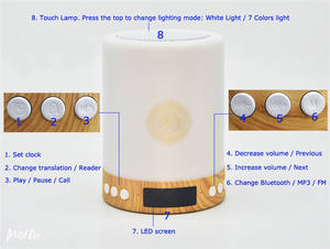 Telawah coloré atmosphère lumière télécommande tactile lampe <span class=keywords><strong>coran</strong></span> haut-parleur <span class=keywords><strong>Coran</strong></span> lecteur - Product Image 4