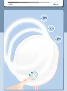 ไฟ LED 30ดวงสำหรับแต่งหน้ากระจกอัจฉริยะหน้าจอสัมผัสพร้อม SH-L014ถาดเก็บ