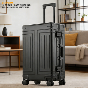 20/29 Inch Luxury Modern Aluminum Luggage Set Carry on Boarding Case Durable Trolley <strong>Suitcase</strong> TSA <strong>Lock</strong> for Business and Travel - Product Image 1