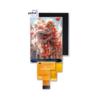 شاشة عرض Polcd مقاس 2.8 بوصة من نوع IPS LCD مع واجهة MIPI بدقة 480x640 وسطوع 300 نيت، وحدة شاشة TFT LCD مقاس 2.8 بوصة