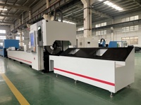 BOAO H faisceau 450mm 550mm diamètre rond carré métal fer acier Tube Laser Cutter automatique CNC Fiber Laser tuyau découpeuse