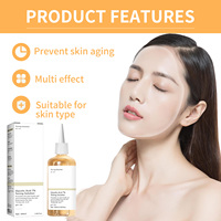 Tonique pour la peau à l'acide glycolique 7% 100 ml, solution de soin du visage pour éliminer l'acné et hydrater en profondeur, rajeunissement de la peau