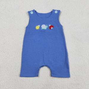 RTS Boutique Vêtements pour bébés filles avec broderie d'insectes et nœuds mignons, Barboteuse bulle pour tout-petits, Body décontracté pour nouveau-nés, Vente en gros - Product Image 2