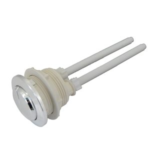 Botón Universal de Descarga para Inodoro de 38mm, Botón de Cisterna de Doble Descarga, Reemplazo con Altura Ajustable, Cromado, de Empuje Superior, 1 Unidad - Product Image 1
