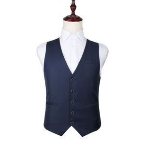 Gilet classico di moda per gli uomini formale abito Casual vestito Slim gilet quantità di lino cotone invernale - Product Image 6