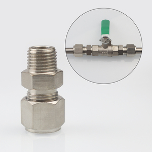 Conector de Válvula Macho QIHONG R1/4 de Alta Pressão 9,52mm em Latão Prateado para Pulverizador <span class=keywords><strong>FOGGER</strong></span> 200bar para Resfriamento e Nebulização em Jardins Externos - Product Image 1