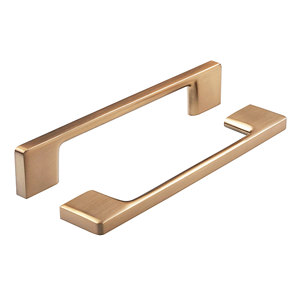 Moderno minimalista bronzo antico in lega di zinco ottone manico lungo mobili porta armadio e armadio da cucina manopola del cassetto tirare - Product Image 4