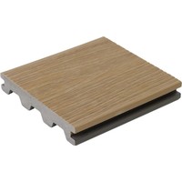 Planches de terrasse en composite WPC co-extrudé texturé, antidérapantes, pour clôture de piscine extérieure