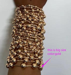 2025 nuovo arrivo 3 taglie minimalista CCB Color oro fagiolo rotondo braccialetto di perline di perline gioielli 18k oro CCB perline bracciali - Product Image 5
