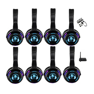 Tai nghe Disco không dây giá rẻ RF988, đèn LED nhấp nháy, khử tiếng ồn, đèn RGB tạo không khí - Bao gồm bộ phát tín hiệu tùy chọn - Product Image 6