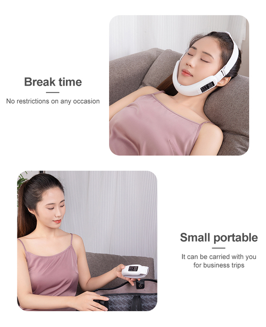 V-Shaped Face Massager Anti-Wrinkle Slimming Lifting Device Heat Vibration USB/Battery Powered Portable Household Use