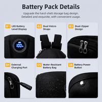 Kit de conversion de moteur de vélo électrique LVBU 36V 5.2AH avec batterie intégrée dans le sac avant, système de rétrofit pour vélo de banlieue 26" 700C 28" 29"