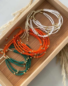 ขายส่งเครื่องประดับทำมือหลากสีสันสไตล์โบฮีเมียนแบบวินเทจสำหรับทุกเพศทุกวัย  ประดับด้วยลูกปัดมิยูกิ  กันน้ำ เหมาะสำหรับเป็นของขวัญ - Product Image 4