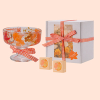 Soleil sur la plage Blue Sea Candle Cup Ocean Wind Beach Shells Forme unique Jelly Wax Bougie parfumée Décoration