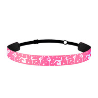Bandeaux antidérapants imprimés pour la danse, élastiques réglables pour filles, accessoires de gymnastique et de sport, bandeaux de ballet