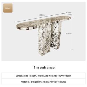 Mesa Consola de Mármol Calacatta <span class=keywords><strong>Viola</strong></span> Tallada a Mano, de Lujo, para Sala de Estar, Vestíbulo, Hotel, Villa, Decoración de Interiores, en Oferta - Product Image 2