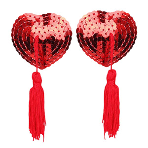 Commerce extérieur, e-commerce transfrontalier, cache-tétons à pompons sur le thème de l'amour, accessoires de lingerie sexy, couple passionné - Product Image 4