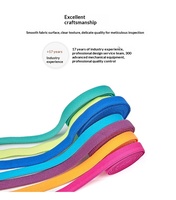 Bande élastique brossée double face 1 cm de large, couleur unie, en nylon sergé mat doublement brossé, pour vêtements, bretelles, rouleau extensible
