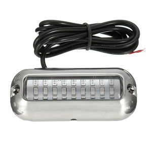 27LED Universal Underwater Light 10-30V Blue Light For <b>Yachts</b> Marine Vessels IP68 Stainless Steel Fishing Light - Product Image 1