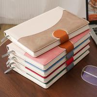 Carnet de notes personnalisé haut de gamme A5 avec couverture en tissu, reliure à cheval, idéal pour le travail et les conférences