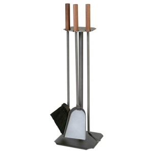 Juego de Herramientas de chimenea de hierro negro, para el Interior del hogar, herramienta de <span class=keywords><strong>leña</strong></span> - Product Image 6