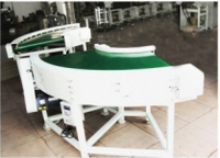 90 & 180 derece dönüş PVC bant konveyör üretim hattı gıda kova konveyör ile Motor ve şanzıman için üretim tesisi