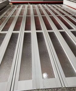 Puerta de acordeón plegable Invisible de PVC moderna para el hogar a prueba de viento para sala de estar partición de cocina Diseño deslizante de supermercado - Product Image 6