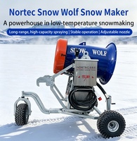 Machine à neige 380V, vente directe usine, poids 860kg, semi-automatique, pour stations de ski, parcs d'attractions, sites touristiques, canon à neige