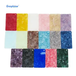 3mm thick marble colorful stone patterned pearl acrylic sheet