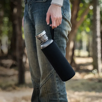 Bouteille d'eau personnalisée en titane de 500ml 600ml 750ml Fournitures de camping en plein air Tourisme Sports Cyclisme Randonnée Camping Bouteille d'eau