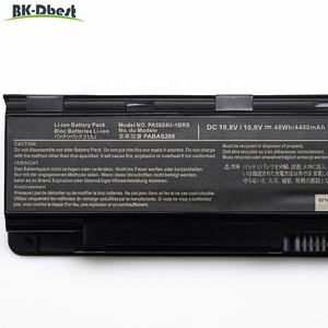 Batterie d'ordinateur portable BK-Dbest neuve 4400mAh PA5024U-1BRS PA5023U-1BRS pour Toshiba <span class=keywords><strong>Satellite</strong></span> C55-A5309 C55 T572 C805 C850 <span class=keywords><strong>C850D</strong></span> T75 - Product Image 5