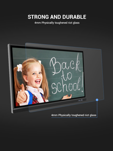 ital de pantalla táctil inteligente electrónica tablero blanco WIFI dual sistema interactiva portátil panel plano para los niños - Product Image 2