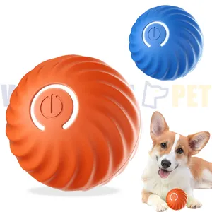 Wonderfulpet Dog Cat Smart Electric Jumping Ball Toy Rubber Gravity Intelligent Silicon Automatic Spinboll Ball Peit Toy For Pet