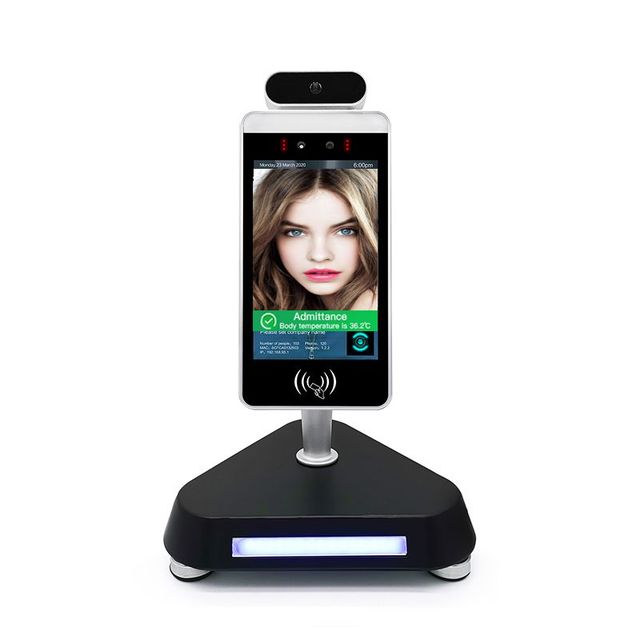 50000 Face Recognition Cameras, Smart Lock Face Recognition, Facial Recognition Time Attendant System Silver DC 12V ABS AX-20D