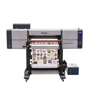 FocusInc 60cm uv dtf impressora tudo em um rolo para rolar impressão e uv dtf impressora a4 máquina de impressora cortada