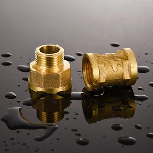 Lirlee giảm Brass núm vú khuỷu tay Brass Ống phù hợp khớp nối ống phù hợp <span class=keywords><strong>NPT</strong></span> nữ chủ đề TEE đường ống dẫn nước Brass phụ kiện - Product Image 4