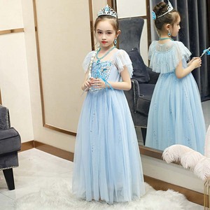 Nuovo Vestito da Principessa <span class=keywords><strong>Frozen</strong></span> per Bambine, Abito con Paillettes a Fiocco <span class=keywords><strong>di</strong></span> Neve, Fornito Direttamente dal Produttore - Product Image 6