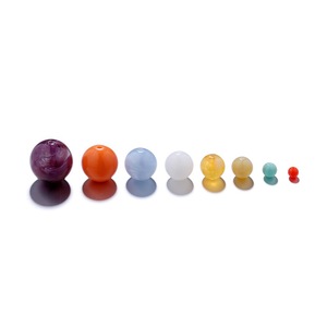 Imitation Jade Chalcedony Round <b>Beads</b> 6-24mm Multicolor Loose Stone <b>Beads</b> For DIY Jewelry Making - Product Image 5
