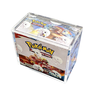 Étui <span class=keywords><strong>de</strong></span> présentation magnétique en acrylique moderne <span class=keywords><strong>et</strong></span> écologique pour Pokémon WOTC Sun & Moon Base Set - Protection Cadeau - Product Image 2