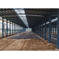 Atelier en structure métallique - Bâtiment préfabriqué en structure métallique pour l'usage industriel et d'atelier, bâtiment métallique