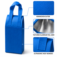 Sac isotherme personnalisé en non-tissé avec doublure en aluminium, réutilisable, pour repas à emporter, préparation culinaire, courses et stockage alimentaire