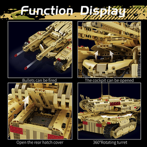 Moule King 20011S 3445PCS Militaire Serie Mammoth Tank Véhicule Blindé Briques Modèle Technique Jouet Éducatif Festival Cadeau - Product Image 4