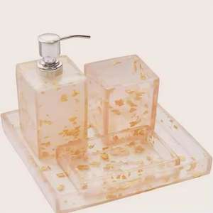 Juego de Baño de Resina de Alta Calidad, Forma Personalizada, Estilo Clásico, Diseño Moderno, Hecho a Mano, Fácil de Limpiar, OEM Disponible, con Fuente de Alimentación - Product Image 3