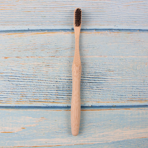 Brosse à dents en bambou <span class=keywords><strong>personnalisable</strong></span> avec logo, biodégradable, écologique, manche en forme de <span class=keywords><strong>gourde</strong></span>, poils souples à moyens, pour soins bucco-dentaires adultes - Product Image 6