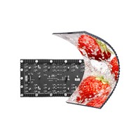 Layar Video LED Fleksibel P2 Kustomisasi Dinding Video LED Dalam Ruangan Tetap Aman dan Lembut Panel Video LED 2mm HDR10+ 7680Hz Garansi 3 Tahun