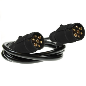 European Style 7 Pin Trailer Connector Cable EC1711 1.5m <b>Plug</b> In <b>Adapter</b> For Caravan And Trailer Use - Product Image 1