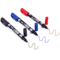 Instruments d'écriture en gros – Stylo feutre à double pointe (3 pièces en blister) – Pointe fine 2 mm et ultra fine 1 mm pour l'étiquetage